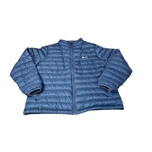 Sierra Designs Mens  Puffer Jacket XXL Blue Packable Full Zip 1k
